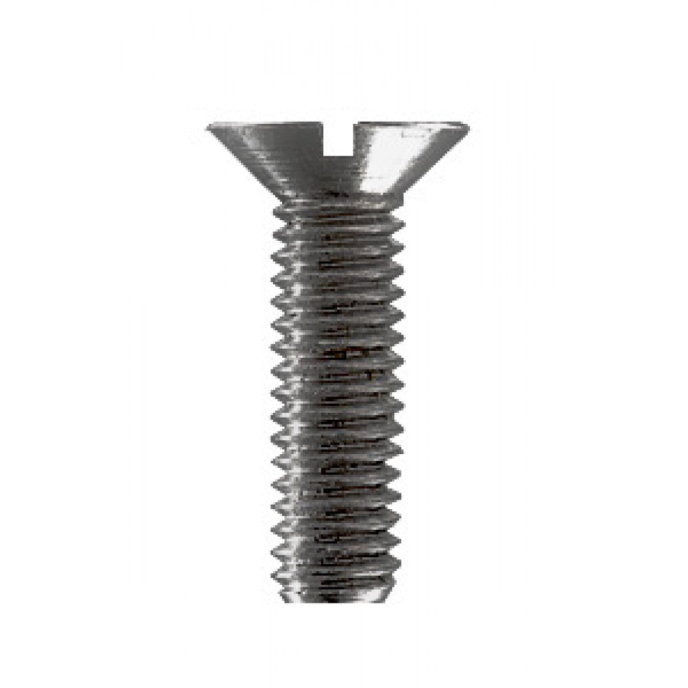 Porsche Oversized Flat Head Slot Screw M06X016 25 Pieces OS-FH-SLT-A2-6X016