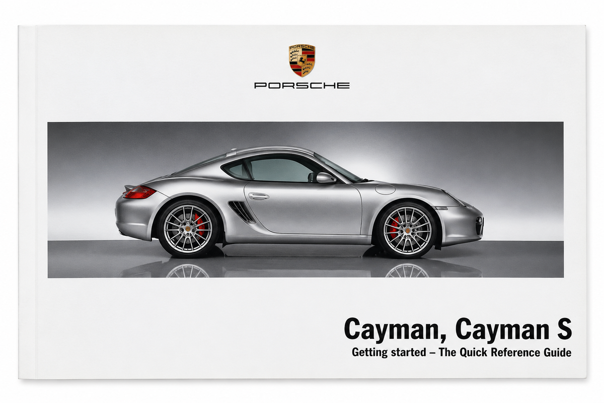 Porsche Owners Manual Cayman S - 987 | 2006-2008 WKD98762106