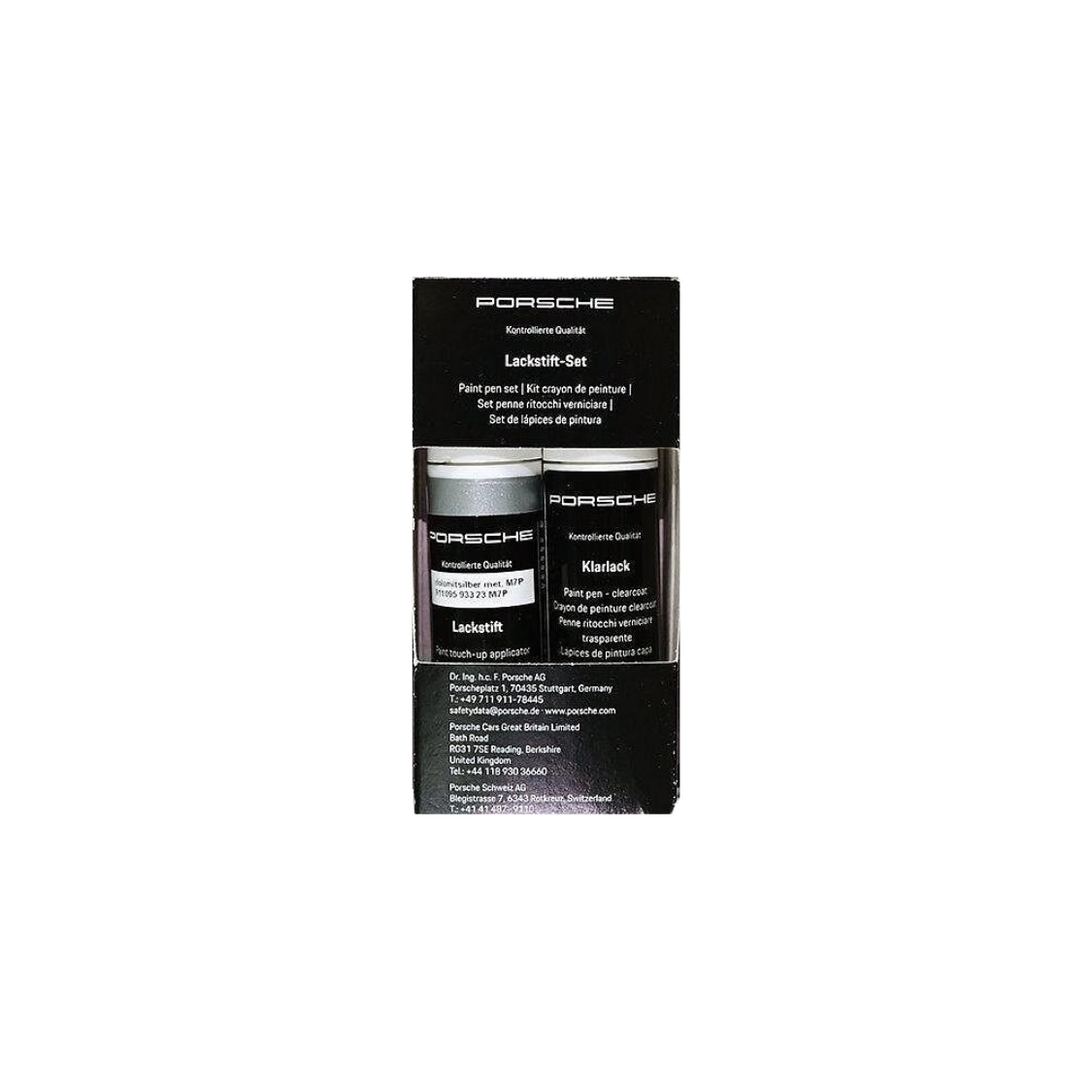Porsche Paint Pen Set Dolomite Silver Metallic 12ml - Boxster/Cayenne/Macan 18-20 91109593323M7P