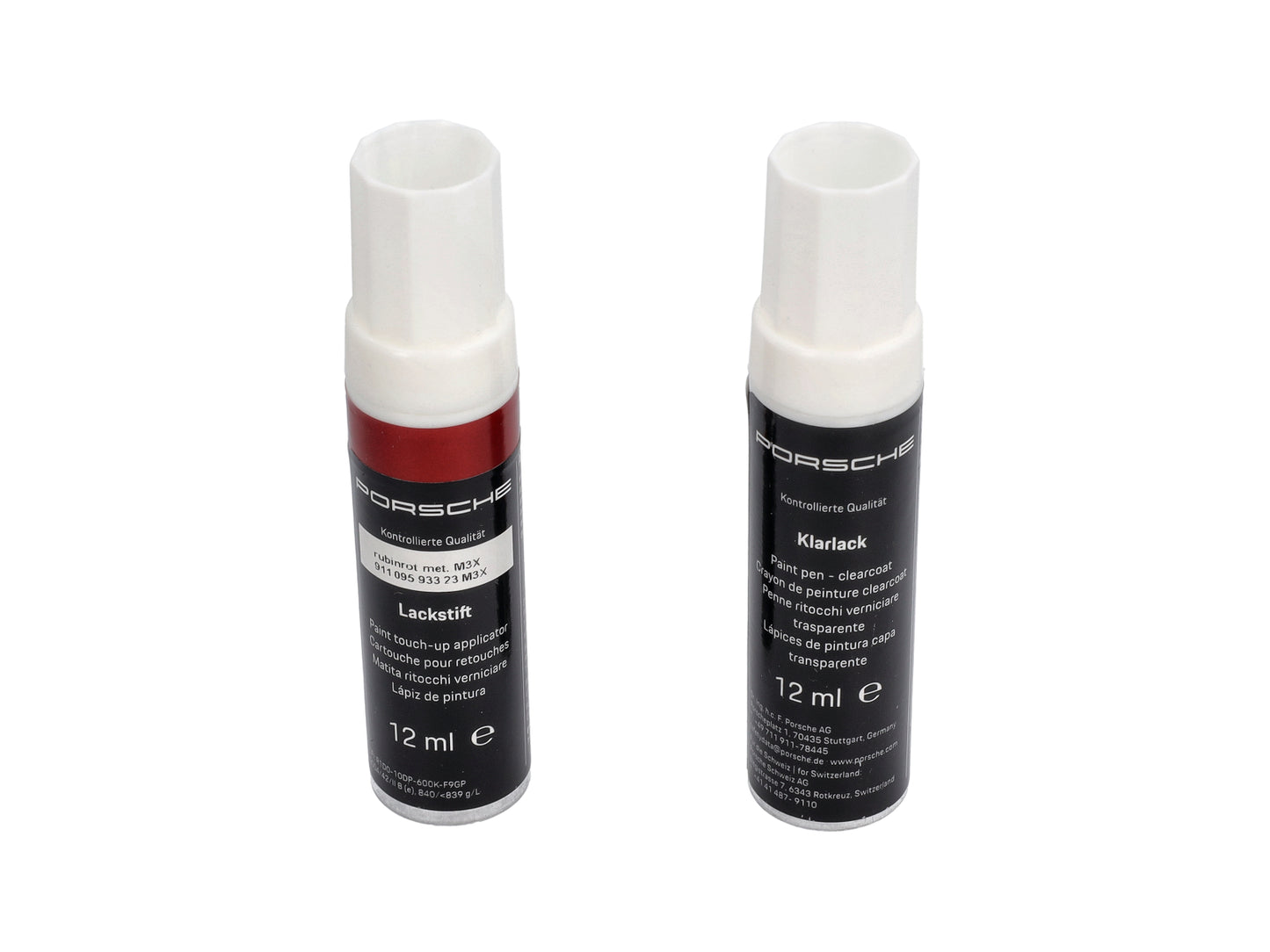 Porsche Paint Pen Set Ruby Red Metallic 12ml - 911/Boxster/Cayman 05-12 91109593323M3X