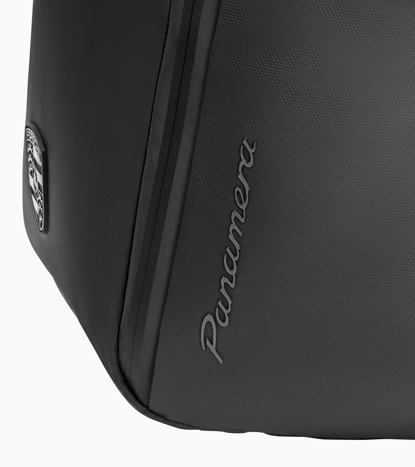 Porsche Panamera Logo Black Roll Top Backpack
