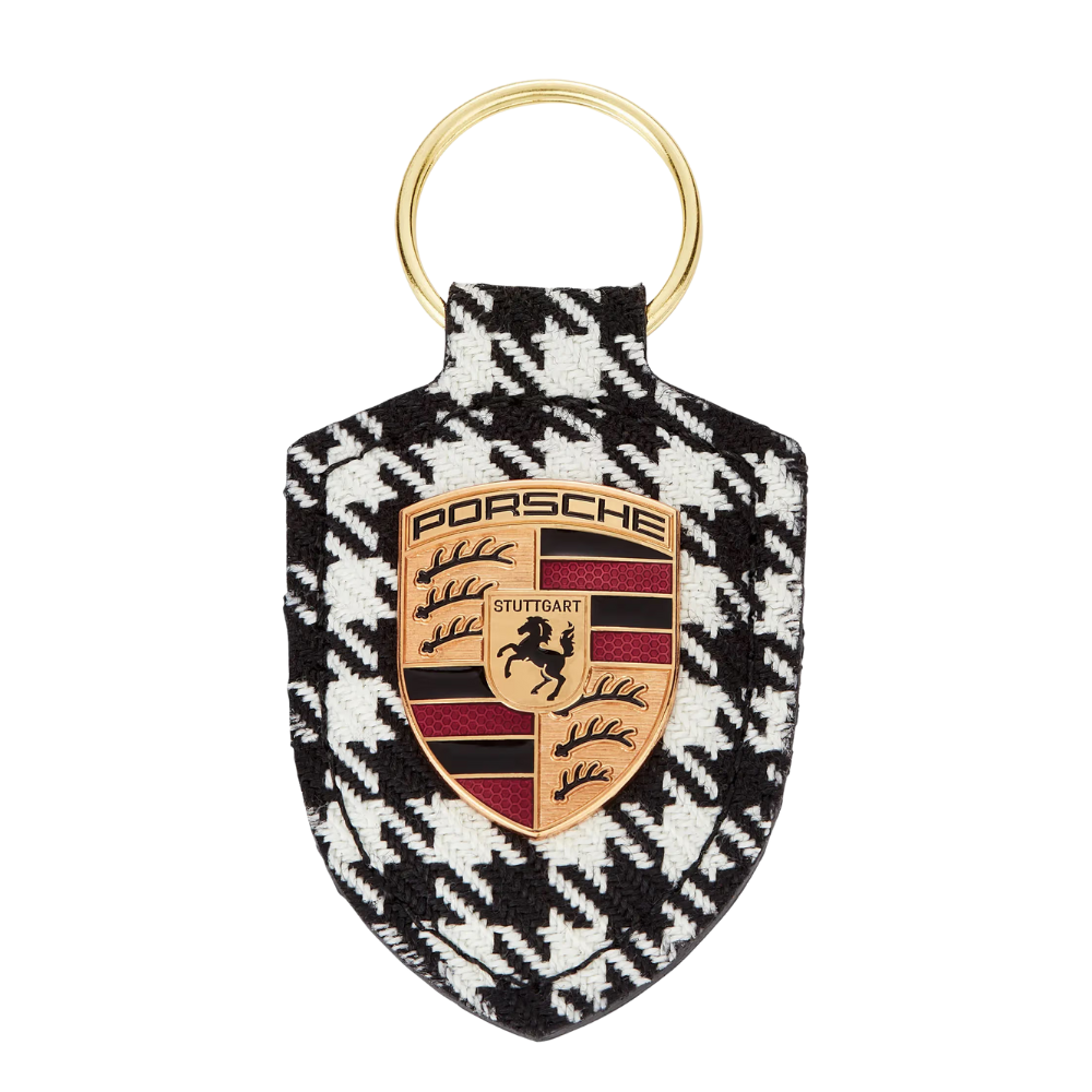 Porsche Pepita Crest Key Ring