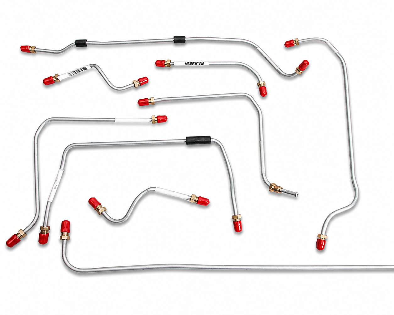 Porsche Pre-Bent Brake Line 9-Piece Kit - 911 - 912 | 1964-1967 SMC-355-600-00