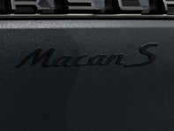 Porsche Rear Badge Macan S Painted High Gloss Black - 95B04481571041 - Macan 15-23 95B04481571041