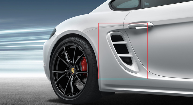 Porsche Rear Side Section Air Intakes Painted - 98204480030 - 982 17-23 98204480030