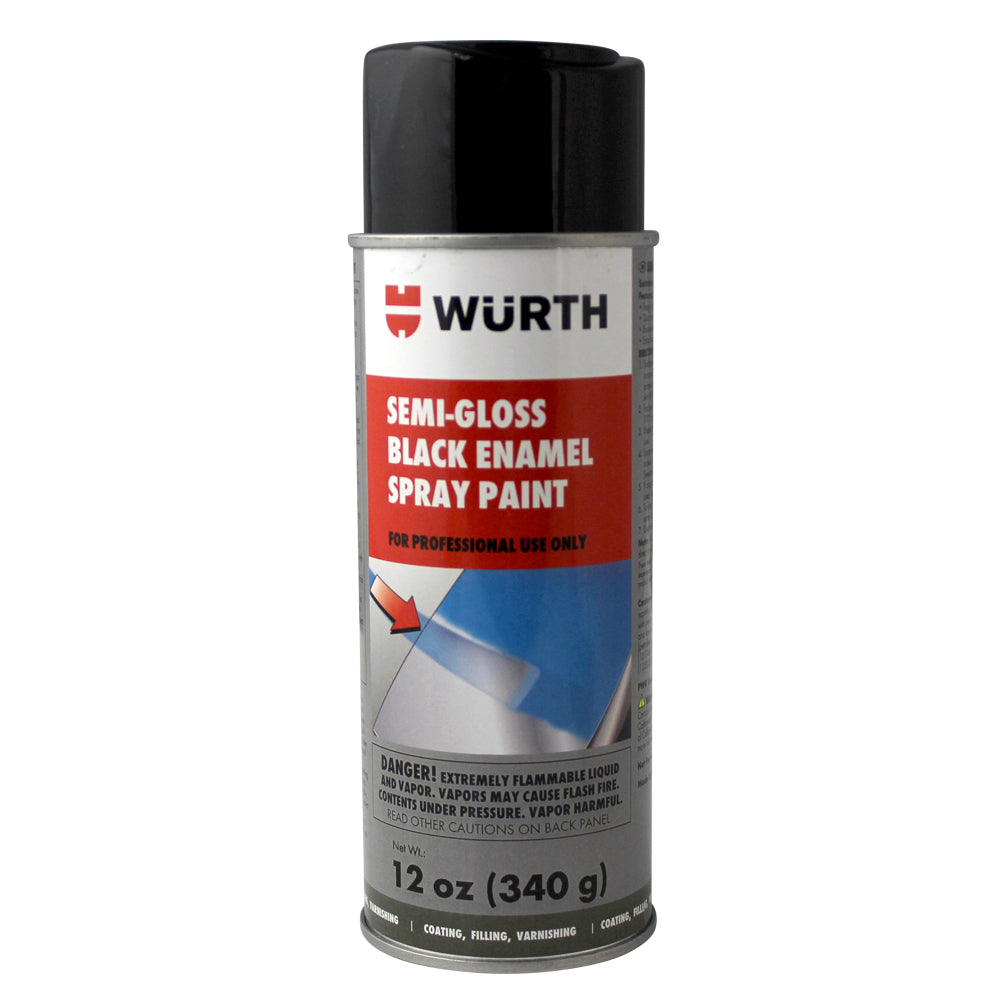 Porsche Semi Gloss Black Enamel Paint 12 oz 0892140003