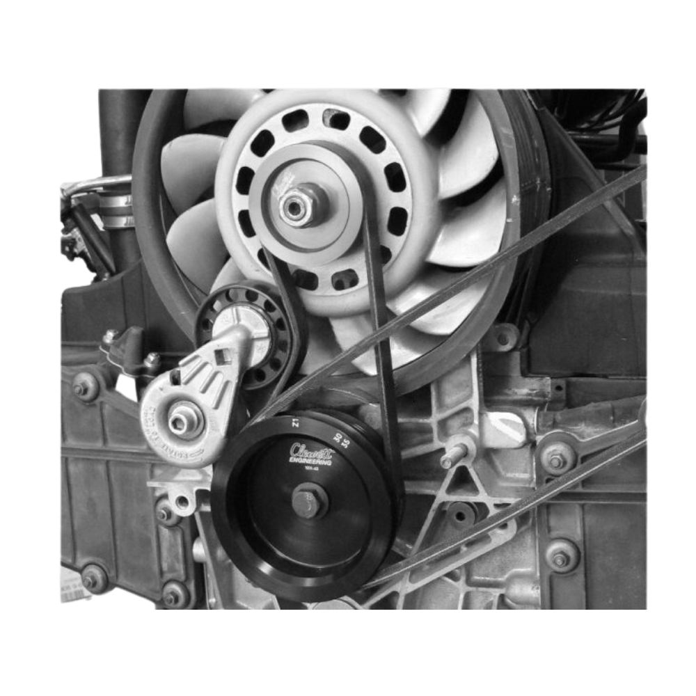 Porsche Serpentine Fan Belt Conversion with A/C - 993 95-98 9101-64