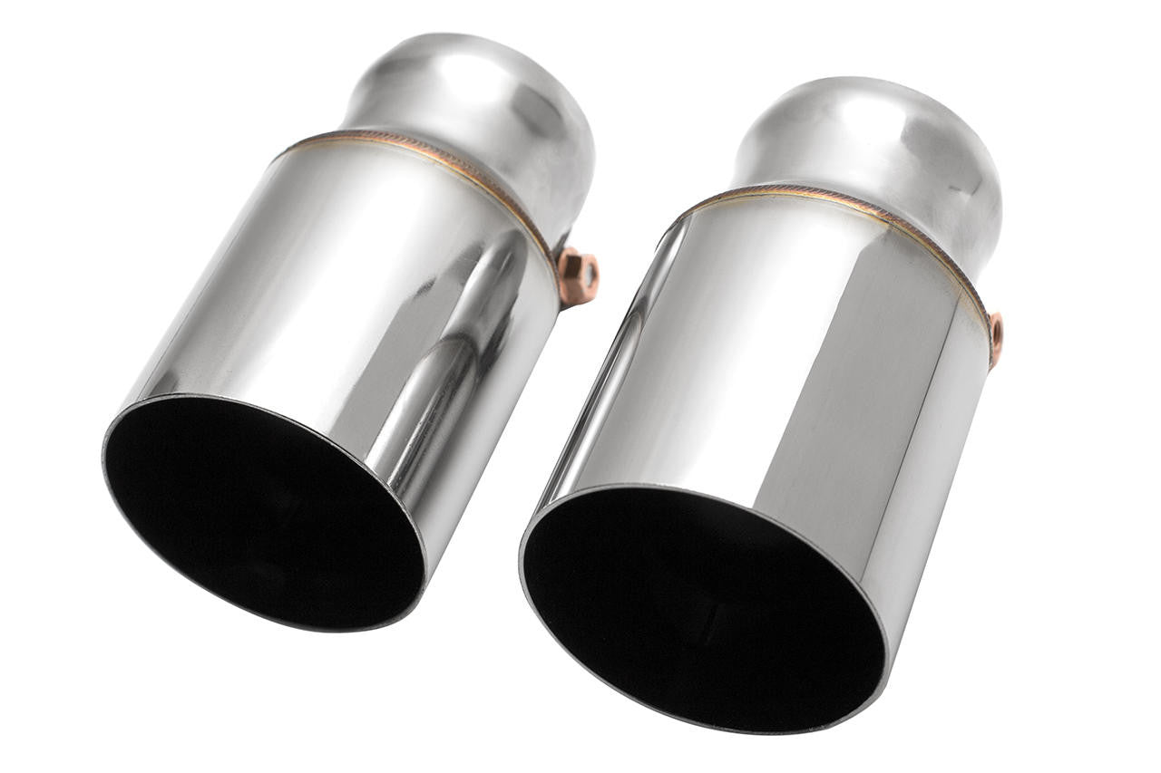 Porsche Single Wall Exhaust Tips - Cayman | 2016 FS-POR-981GT4-SWTBR
