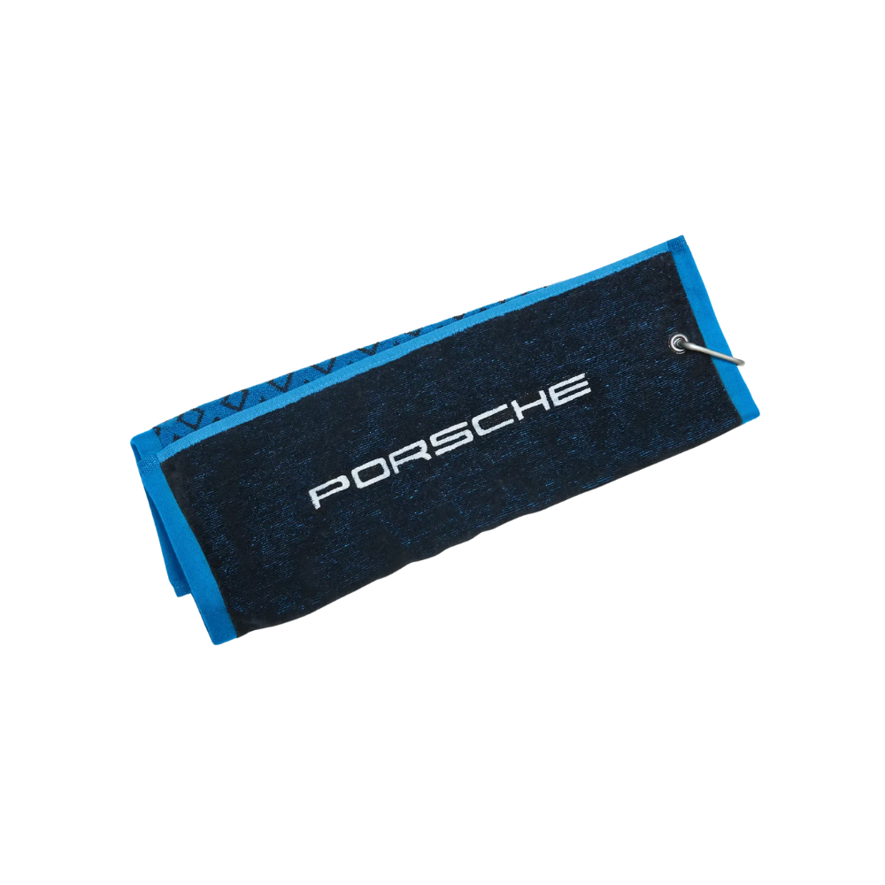 Porsche Sport Cotton Golf Towel - Blue