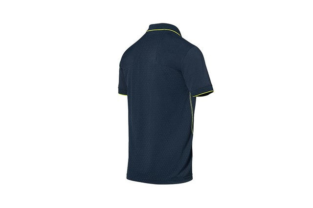 Porsche Sport Mens Elastic Breathable Polo Shirt - Dark Blue