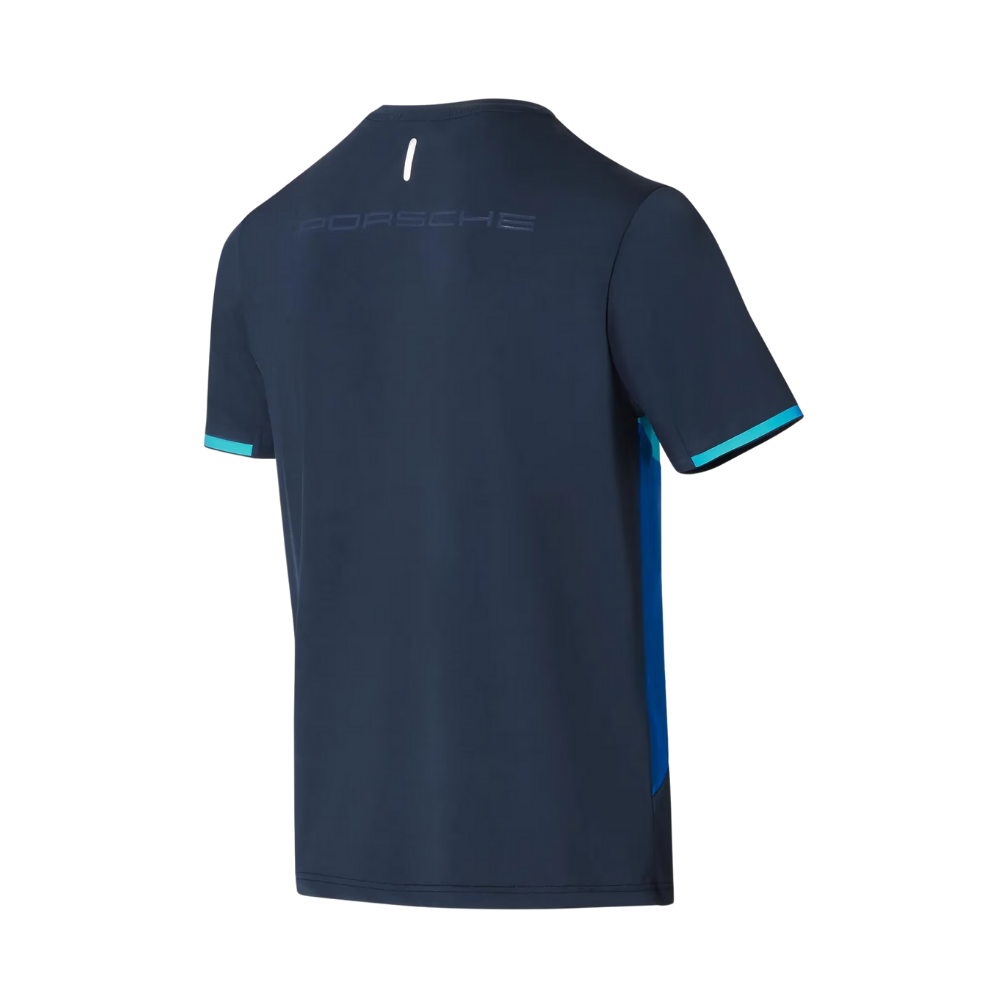 Porsche Sport Short Sleeve Mens Crew Neck T-Shirt - Blue