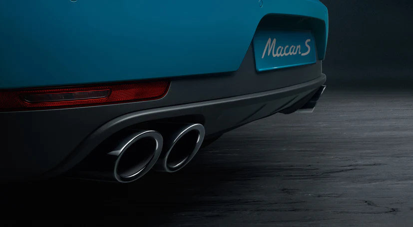 Porsche Sports Tailpipes Black - 95B04420010 - Macan 15-23 95B04420010