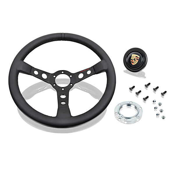 Porsche Steering Wheel - Black Stitching - 911/914/924/928/944/959/968/Boxster 65-04 PCG-347-084-10