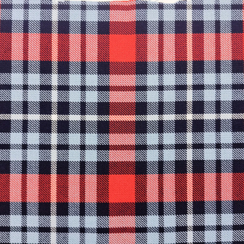 Porsche Tartan Fabric Martini Themed - 1 Meter MAT-MART