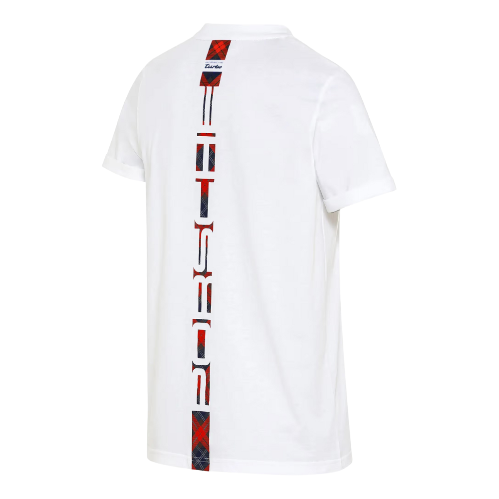 Porsche Turbo No. 1 Embroidered Unisex White T-Shirt