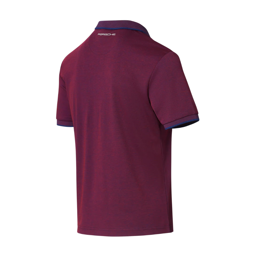 Porsche Two Tone Pique Heritage Mens Polo Shirt