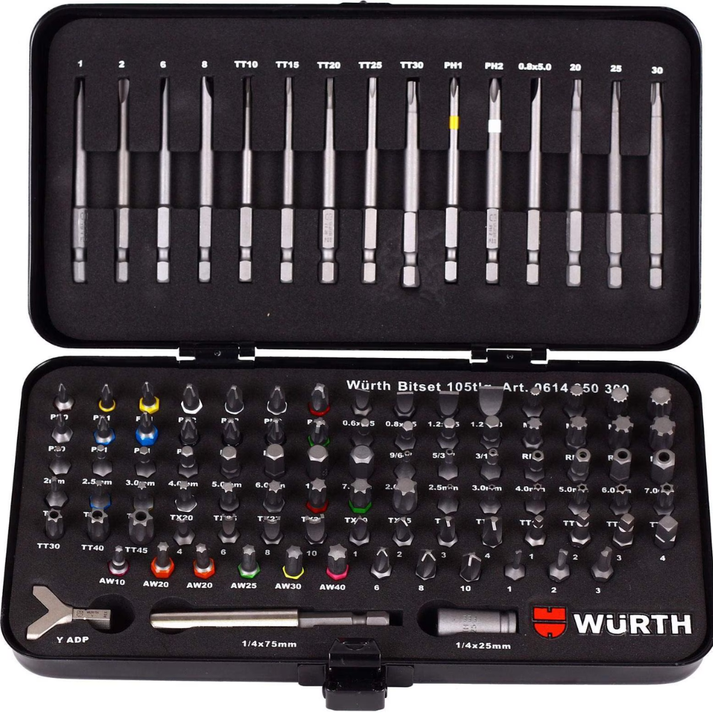 Porsche Universal Bit Assortment 105 Pieces 0614250300