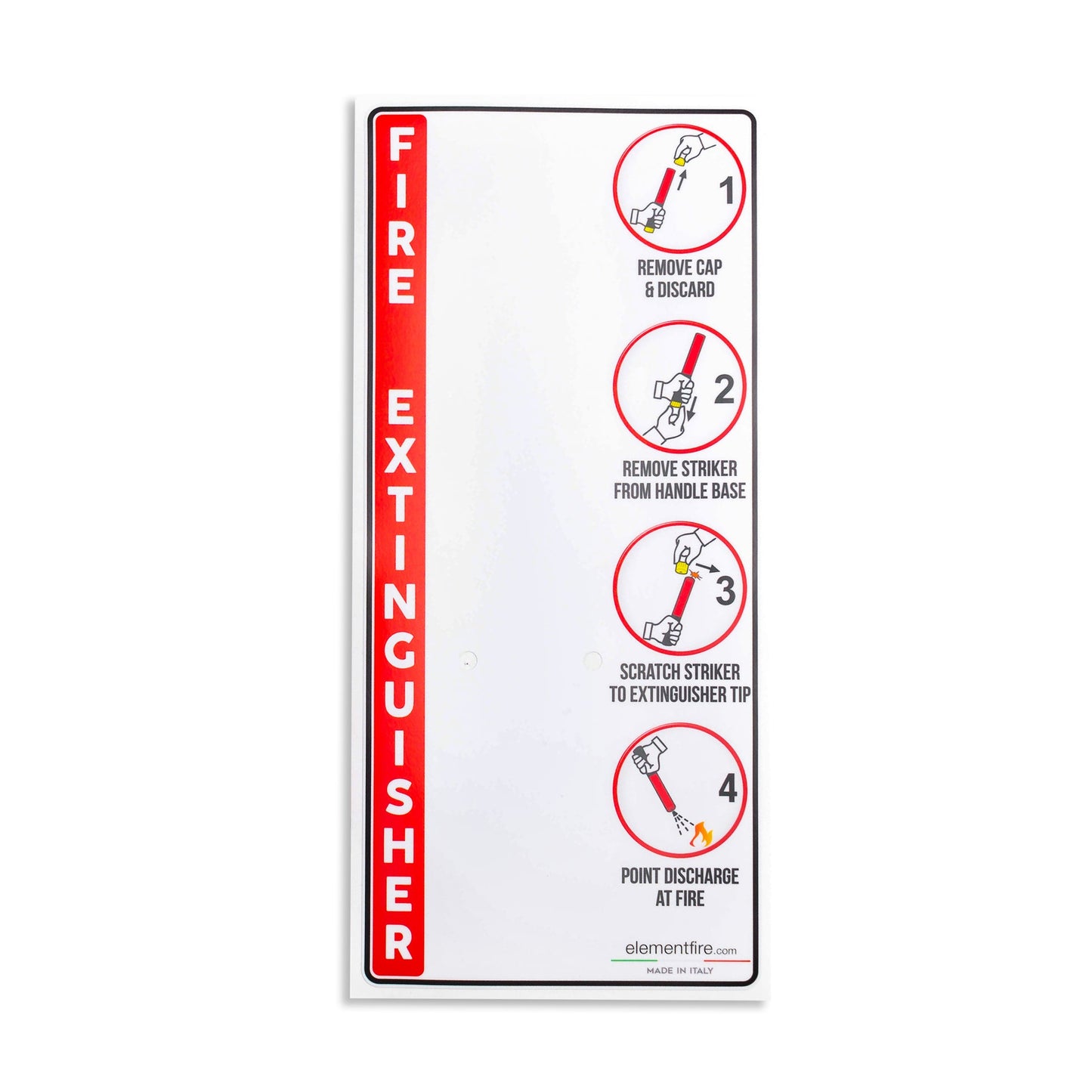 Porsche Wall Mount Decal Fire Extinguisher E209