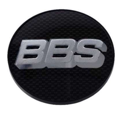 Porsche Wheel Center Cap 56mm Carbon & Silver 620458