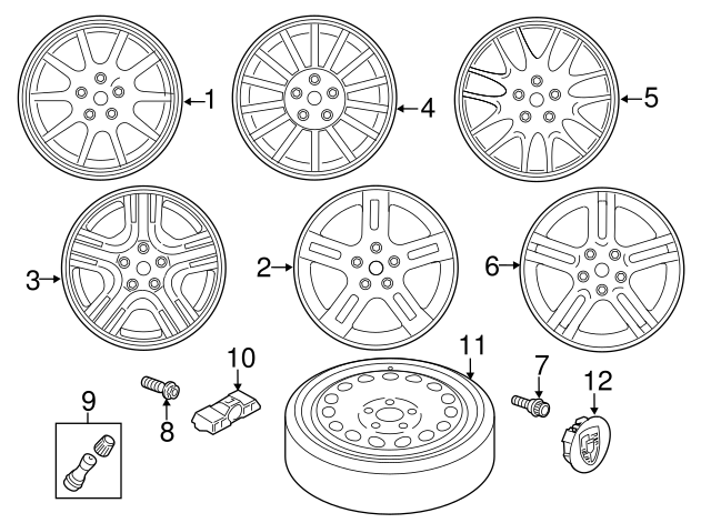 Porsche Wheel Hub Cover Single Parts - 4460604 4460604