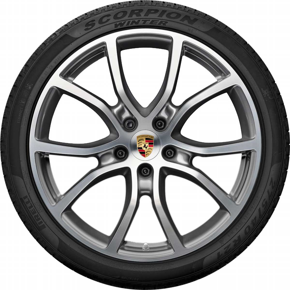 Porsche Winter Wheel Set 21 Inch Cayenne Coupe Design - 9Y0044635J 9Y0044635J