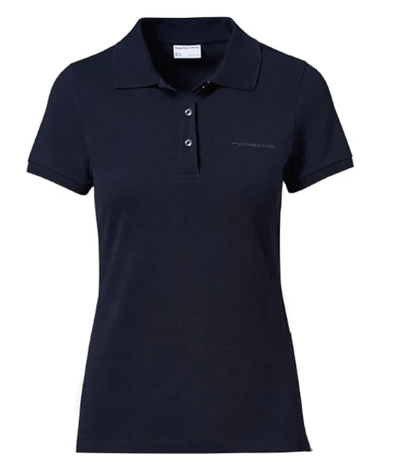 Porsche Womens Pullover Polo Shirt - Blue