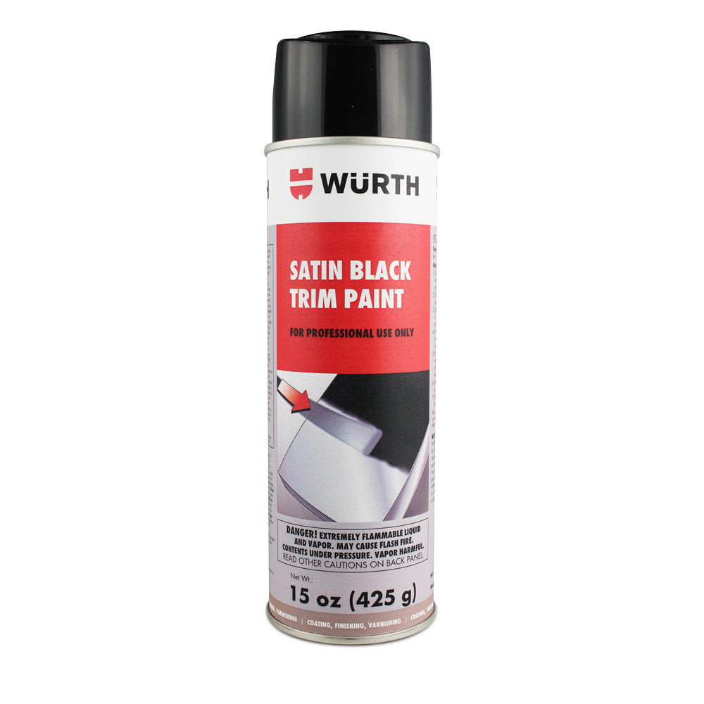 Porsche Wurth Flexible Trim Paint Satin Black 15 oz Aerosol 0892140029