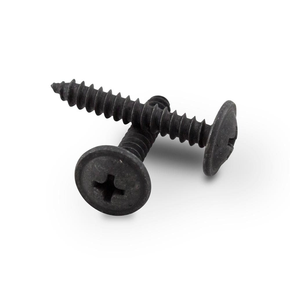 Porsche Wurth Phillips Washer Head Self-Tapping Screws Black 10X5/8 13404816