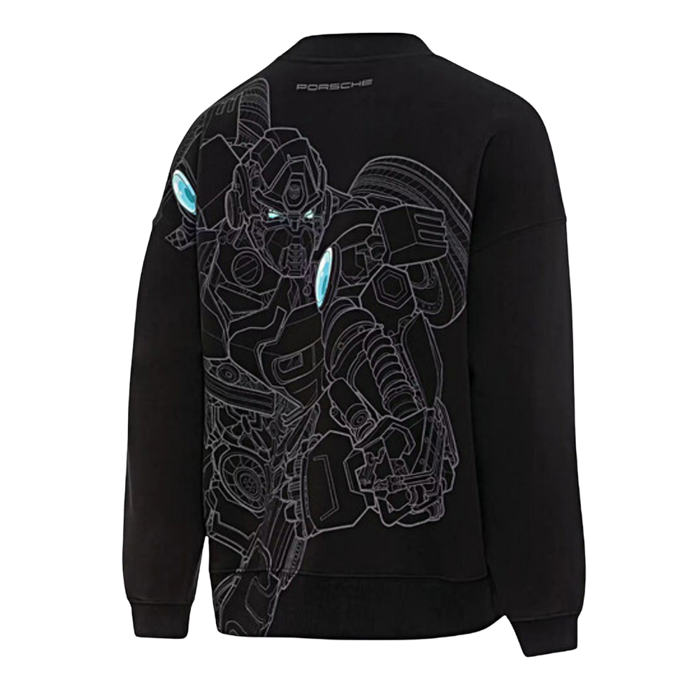 Porsche X Transformers Unisex Black Sweatshirt