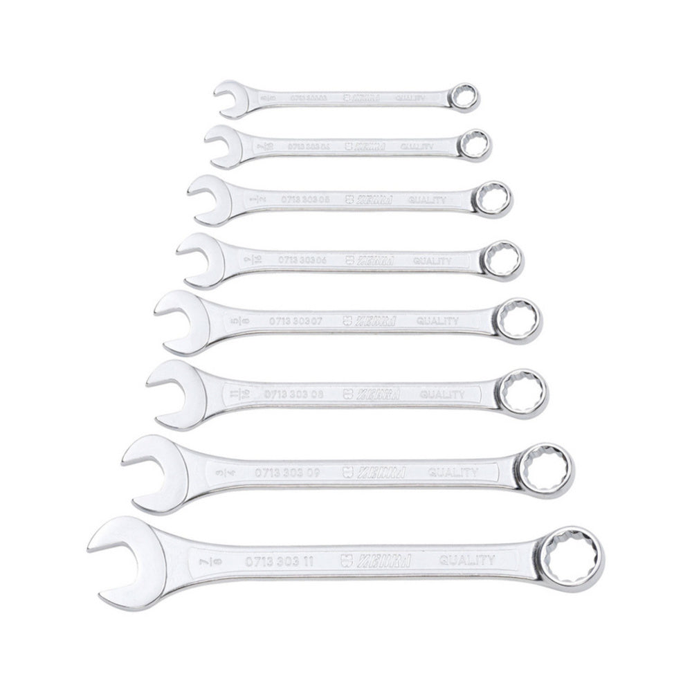 Porsche Zebra Powerdriv Standard Combination Wrench Pack of 8 071330340