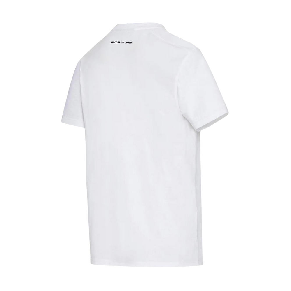 Porsche x 968 L'ART Crew Neck Unisex Pullover T-Shirt - White