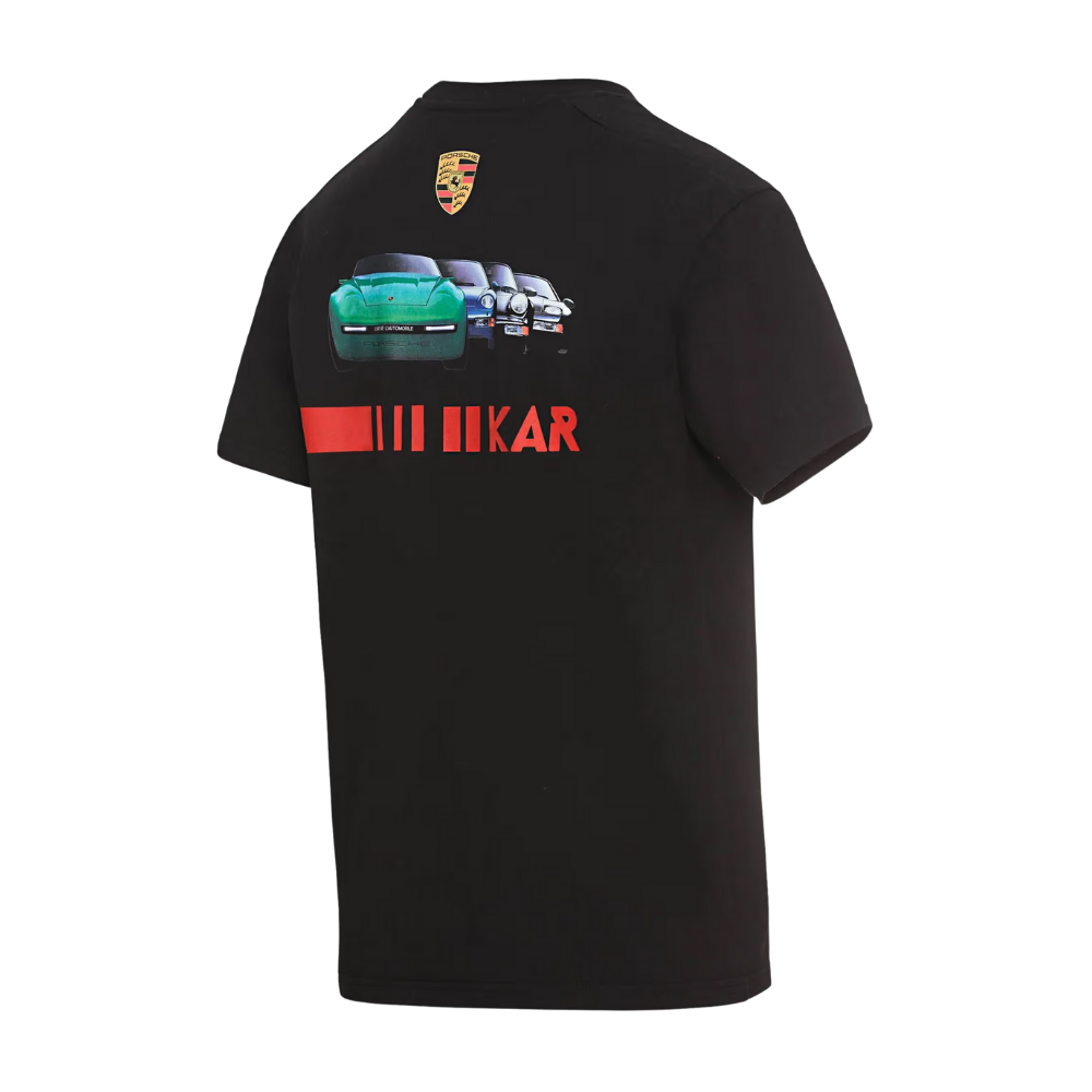 Porsche 968 L'ART x Crew Neck Short Sleeve Unisex T-Shirt - Black