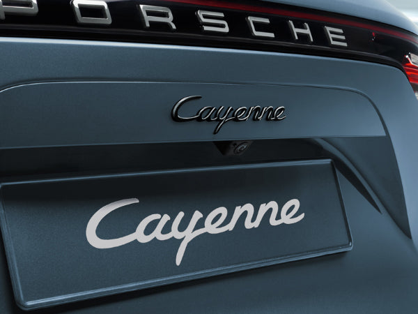 Rear Lid Emblem Logo - Black - Cayenne | 2019-2025