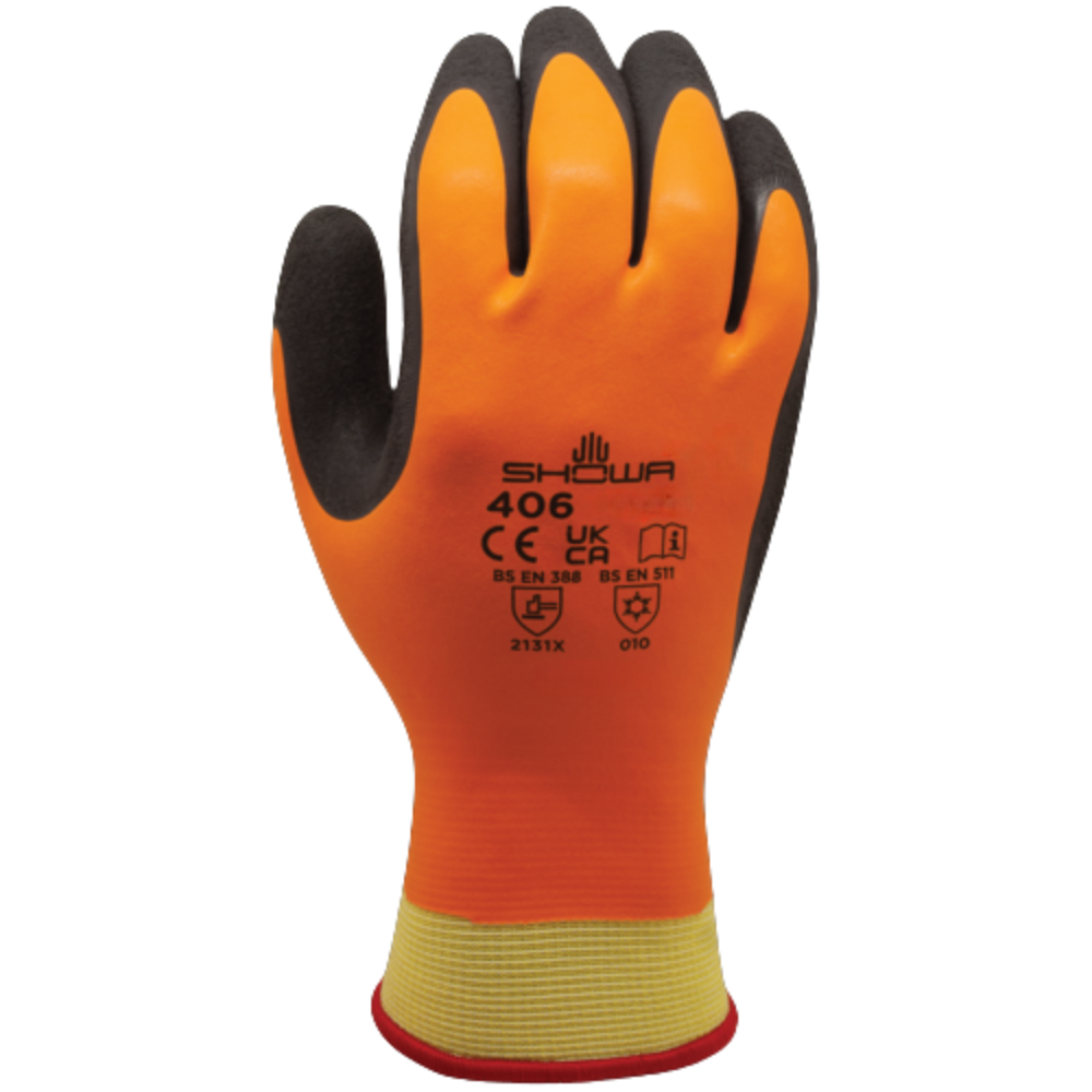 Showa 406 Water Repellent Cold Protection Coated Gloves