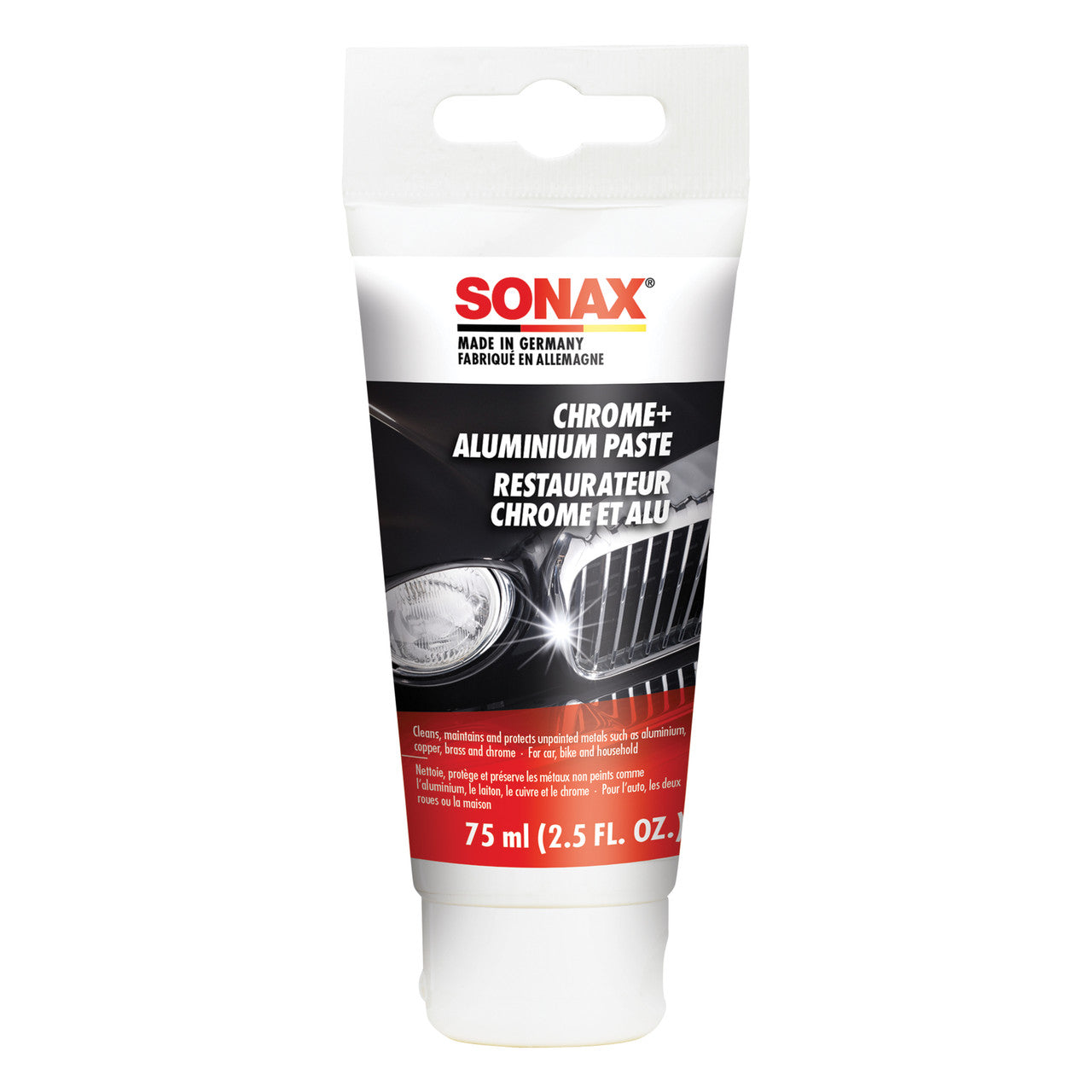Sonax Chrome And Aluminum Paste - 75 ML