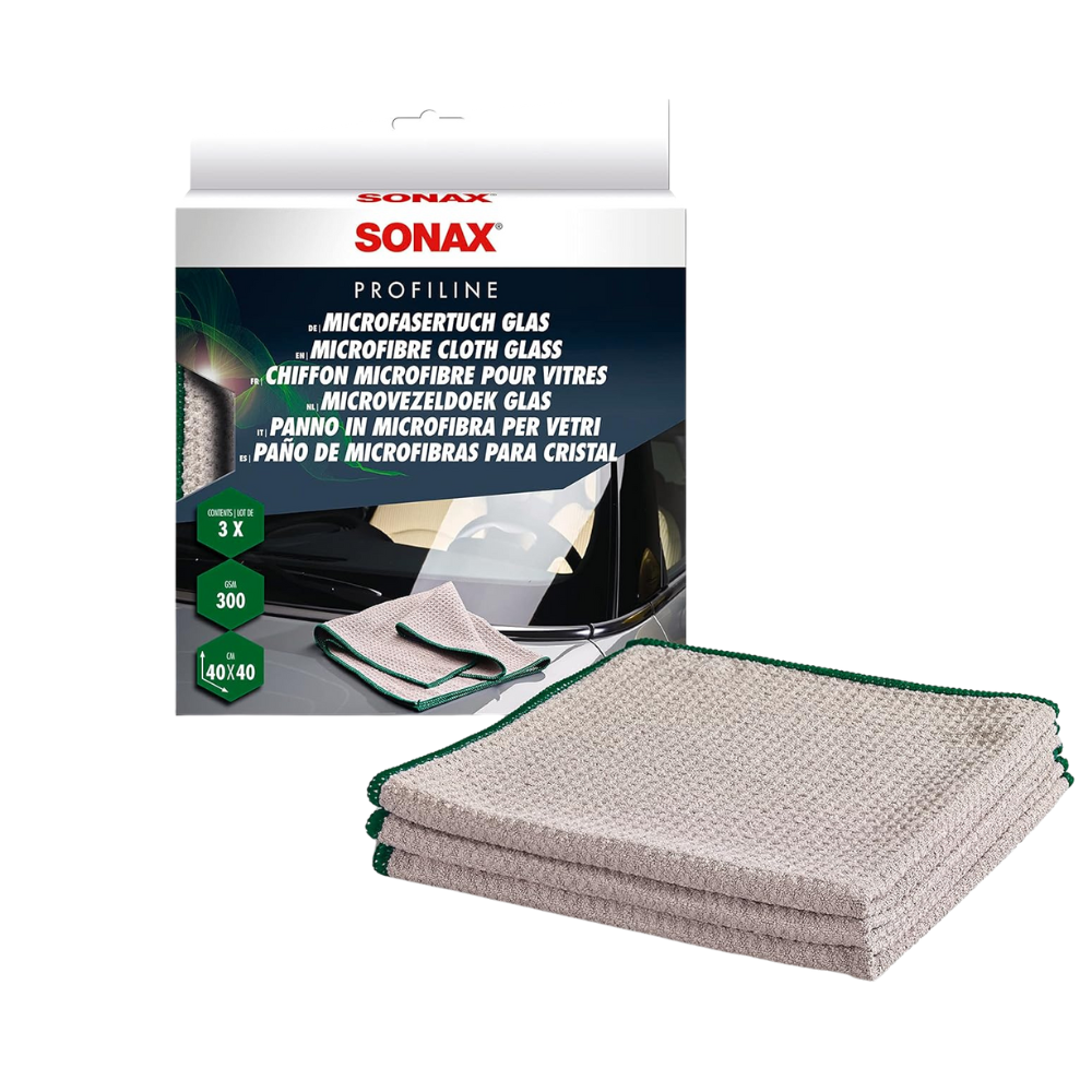 Sonax Microfiber Glass Cloth - Pack Of 3