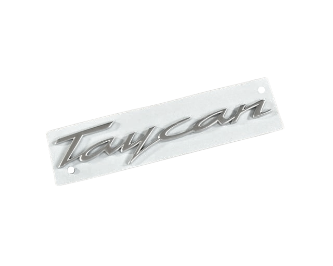 Taycan Emblem Logo - Light Silver Metallic - Taycan | 2020-2023