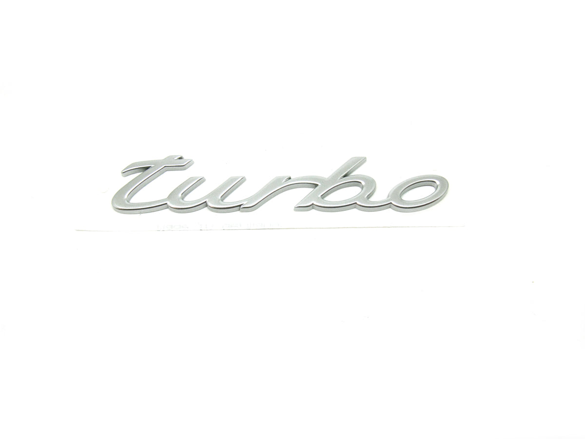 Turbo Hatch Emblem - White Silver Chrome - Cayenne | 2011-2018