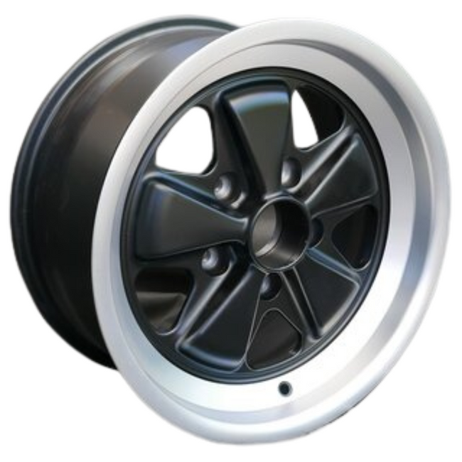 Maxilite 5 Spoke Fuchs Black with Diamond Cut Lip Wheel (8"x16"), 911/930 (74-89)