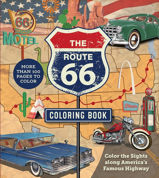 Route 66 Coloring Book by Editors of Chartwell Books Paperback Book
