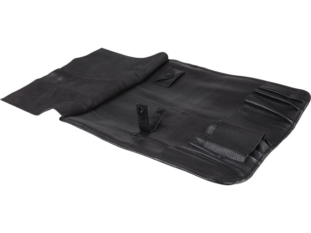 Porsche Tool Pouch - Black Leather with Black & White Pepita (Houndstooth) Pattern, 911/912 | 1965-1973 PCG90172110
