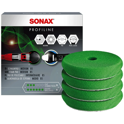 Sonax Profiline Green Foam Polishing Pad - 76.2 mm (3.0") (4 per pk) - Sierra Madre Collection