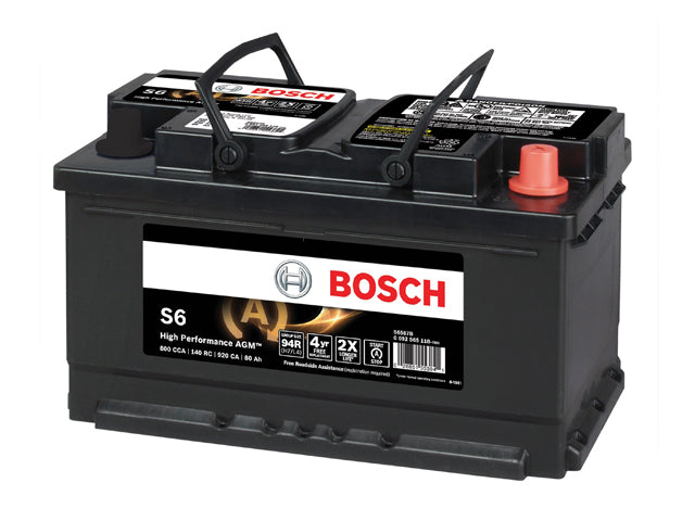 Porsche Battery - Bosch S6 AGM High Performance, Macan/Cayenne/911/Panamera/914/Boxster/912/924/928/930/944/968/356A | 1958-2024 S6587B