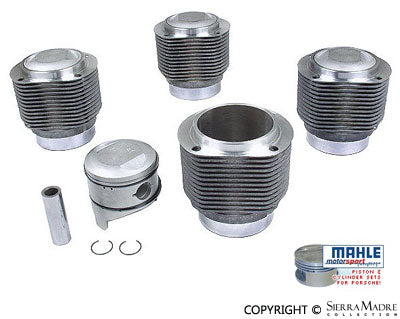 Piston & Cylinder Set, 1.6 Mahle, All 356's/912 (55-69) - Sierra Madre Collection