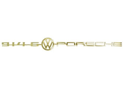 Gold VW/Porsche Emblem, 914-6 (70-72)