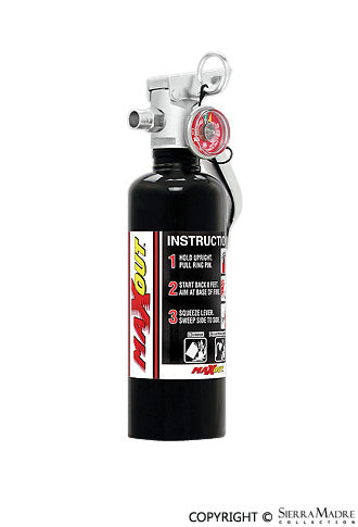 H3R MaxOut Dry Chemical Fire Extinguisher, 1 lb Black - Sierra Madre Collection