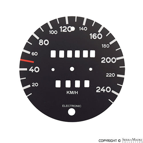 Speedometer Dial Face, MPH to KM/H, 911 (75-83) - Sierra Madre Collection