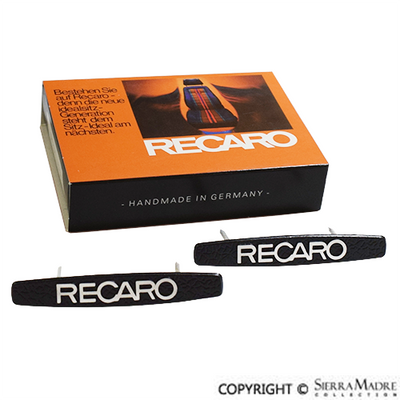 Recaro Sport Seat Name Badge Set, 911/912/930 - Sierra Madre Collection