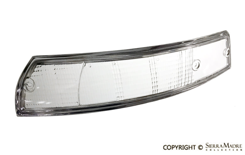 Turn Signal Lens Clear, Left, Euro, Chrome Trim (69-73) - Sierra Madre Collection