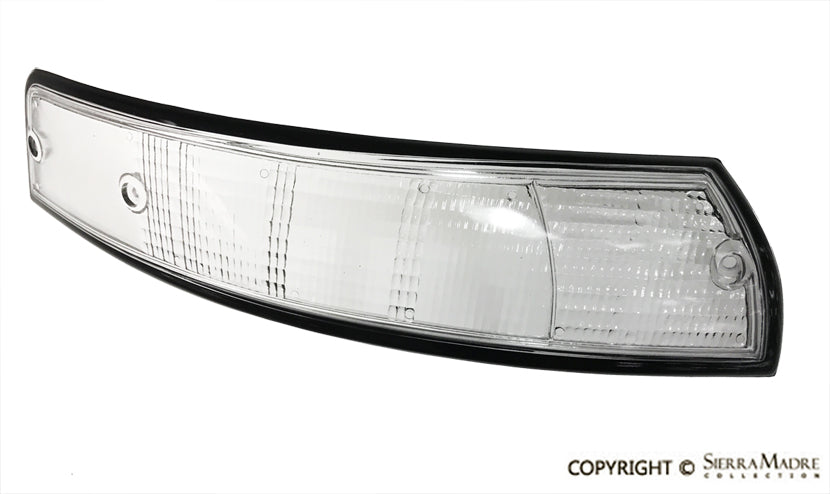 Turn Signal Lens Clear, Right, Euro, Black Trim (69-73) - Sierra Madre Collection